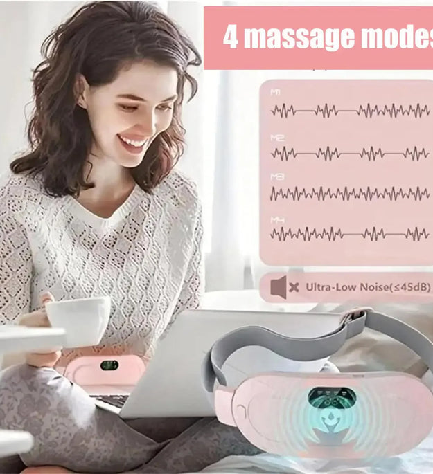 Portable Heated Massage Warming Palace Belt Intelligent Heating Waist Device for Girls Menstrual Period Auntie