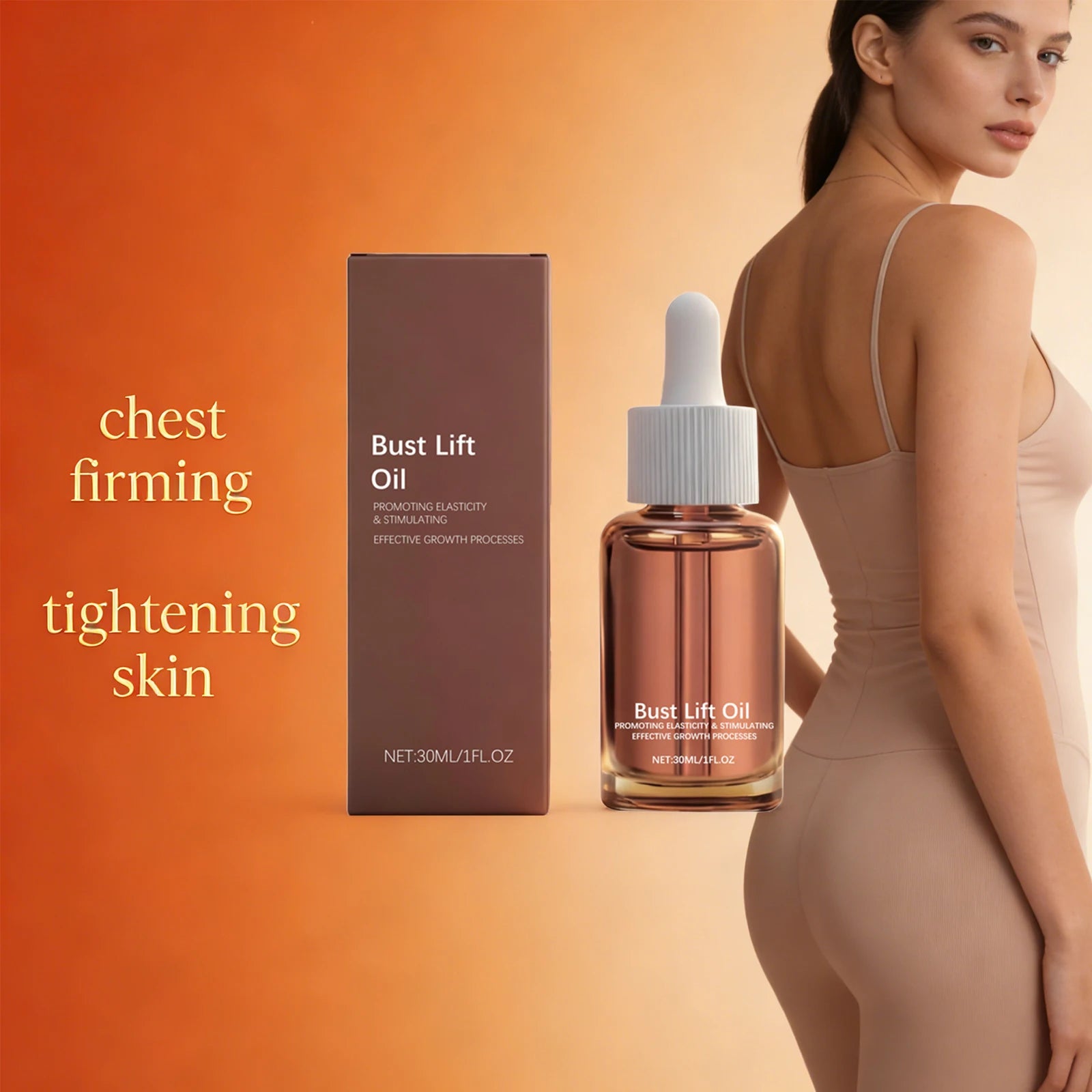 Bust Lift Oil Breast Enhancement Essential Oil Promote Elasticity Chest Firming and Lifting Nourishing Smoothing Body Skin Care