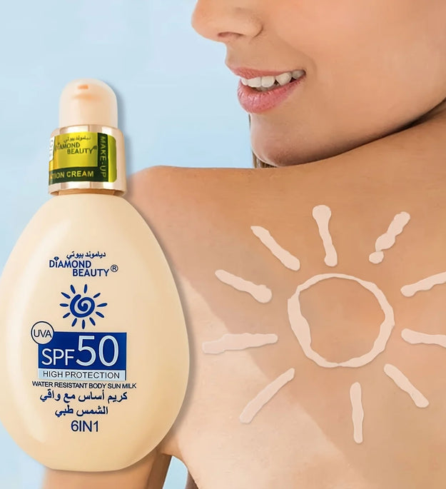 Sunscreen SPF 50 Face Body Isolation Female Sunscreen lotion 100ml Summer Outdoor liquid foundation Moisturizing Cream