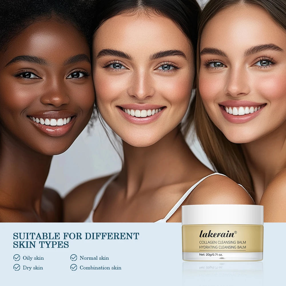 Original Collagen Cleansing Balm Nourishing Cream Makeup Remover Mild Non-irritating Moisturizing Non-greasy Cleansing Balm