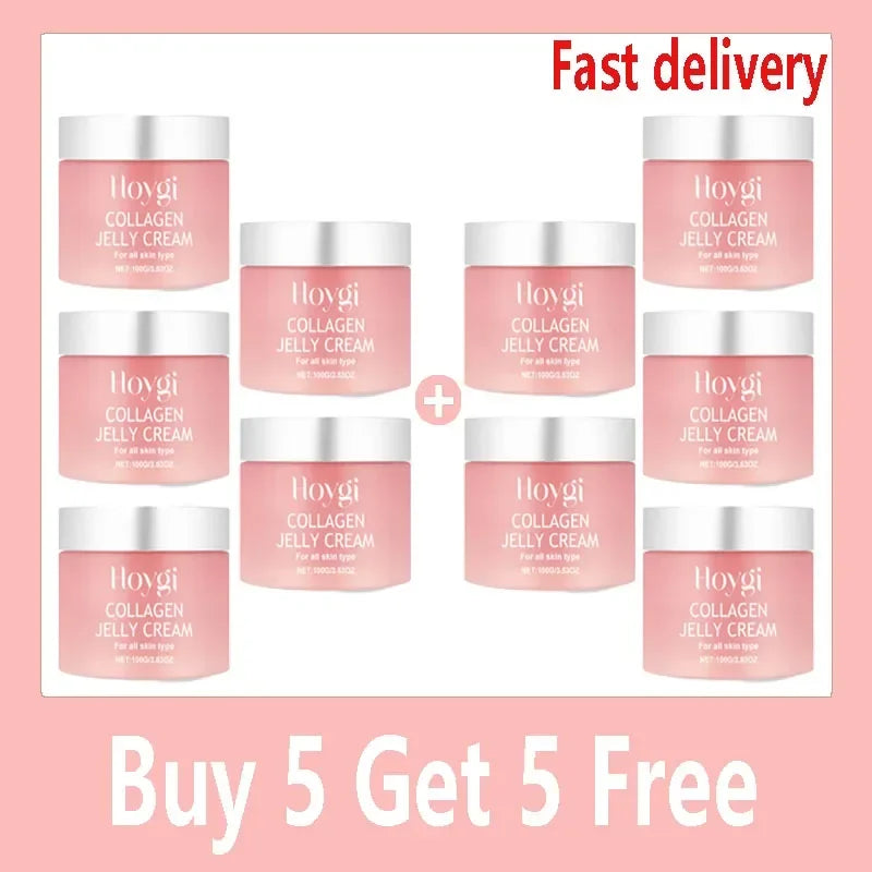 Collagen Jelly Cream Niacinamide Tightening Soothing Moisturizing Anti-Aging Firmness Hydration Skincare 100ml Face Gel