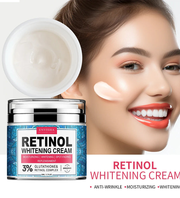 ENVISHA Neck Retinol Face Cream Vitamin Collagen Whitening Anti-Wrinkle Aging Moisturizer Skin Care Hyaluronic Acid Whitening