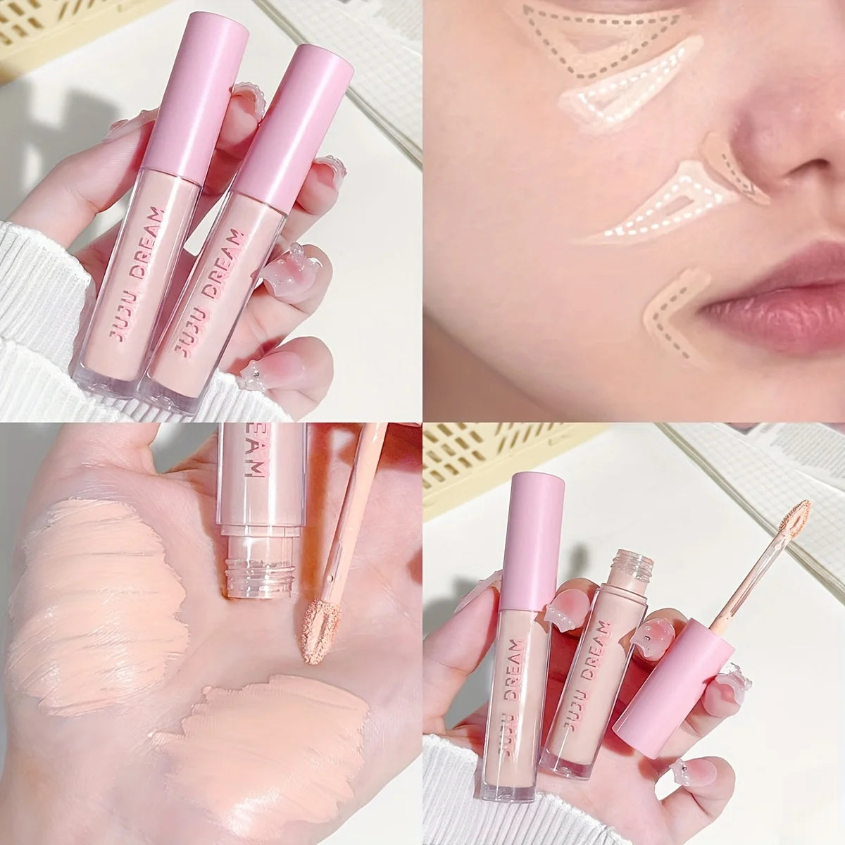 Flawless Concealer: Waterproof, Brightening, Suitable for All Skin Types - Perfect for Christmas and Valentine's Day Gifts