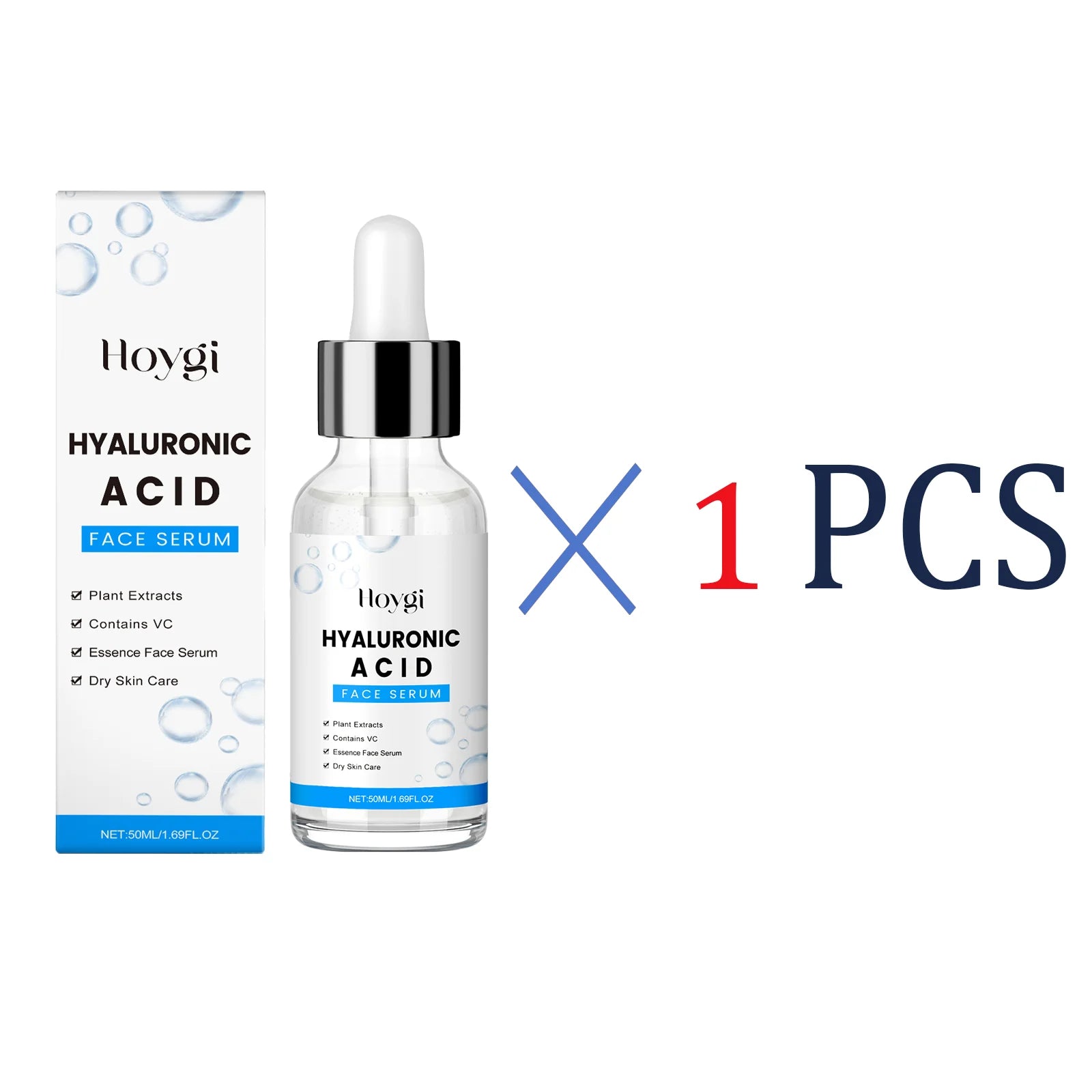 Hyaluronic Acid Serum 50ml Anti Aging Face Serum With Centella Asiatica Deep Hydration For Glowing Skin For Fine Lines Wrinkles - BlissFully