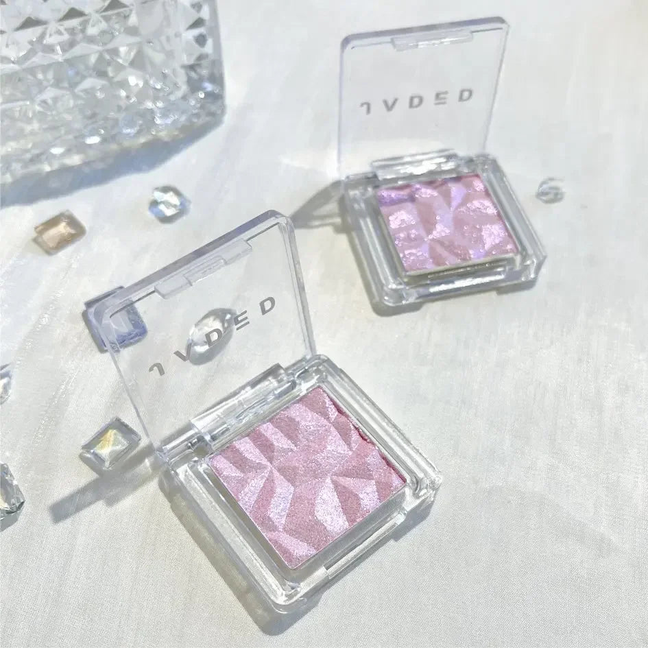 1PC Monochrome Glitter Fairy Highlighter Makeup Palette Diamond Moonlight High Gloss Powder Face Contour Crystal Brighten Makeup