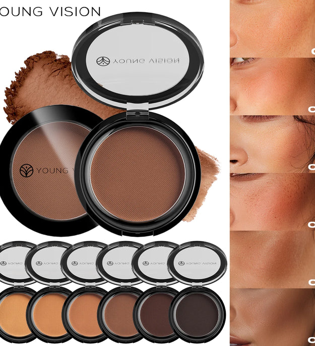 Professional Matte Contour Powder Palette - Long-Lasting Bronzer & Highlighter Makeup Kit for 3D Face Shaping,