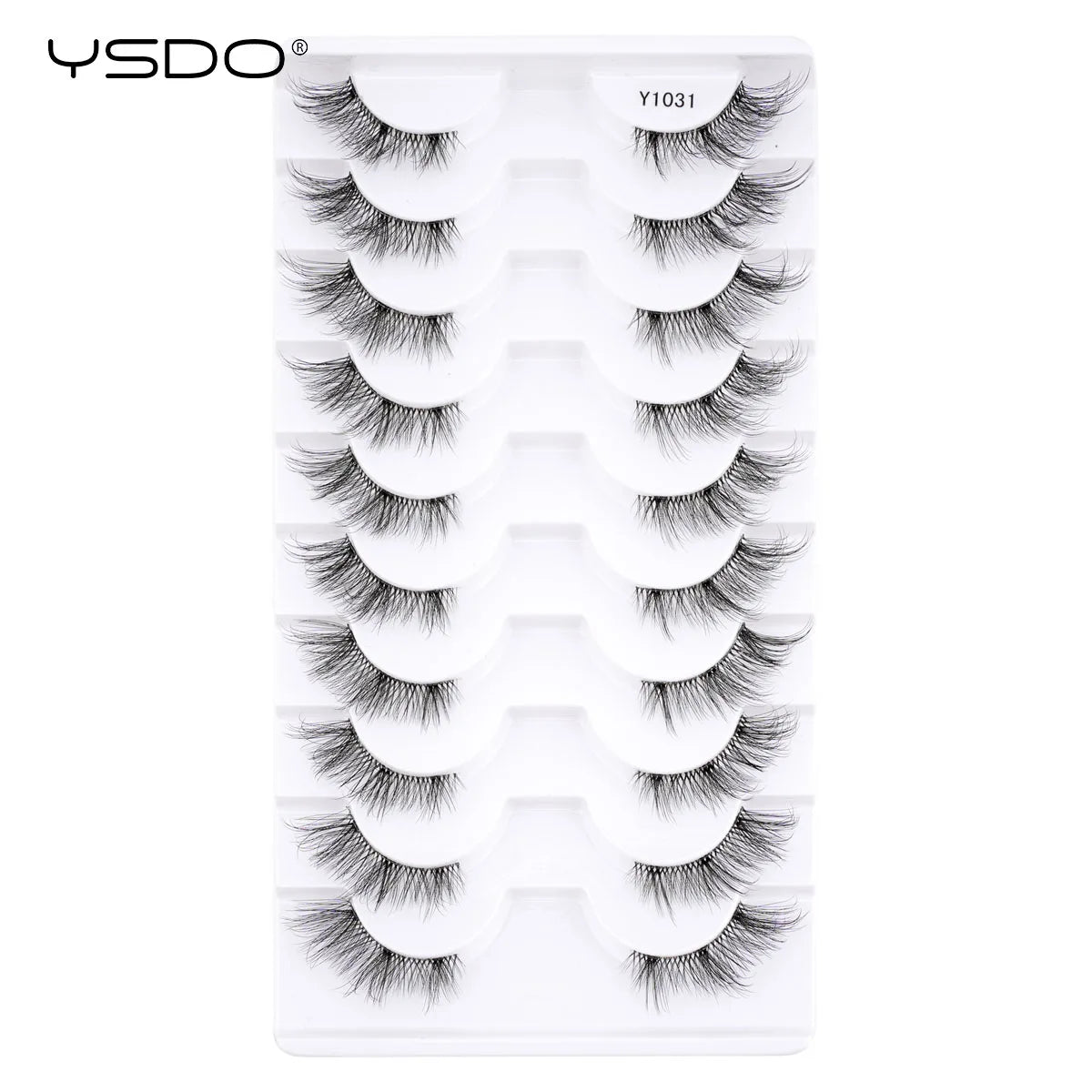 YSDO Natura Cat Eye Lashes 3/10 Pairs Faux 3d Mink Eyelashes Reusable Fake Eyelashes Tools Soft Wispy False Lashes maquillaje