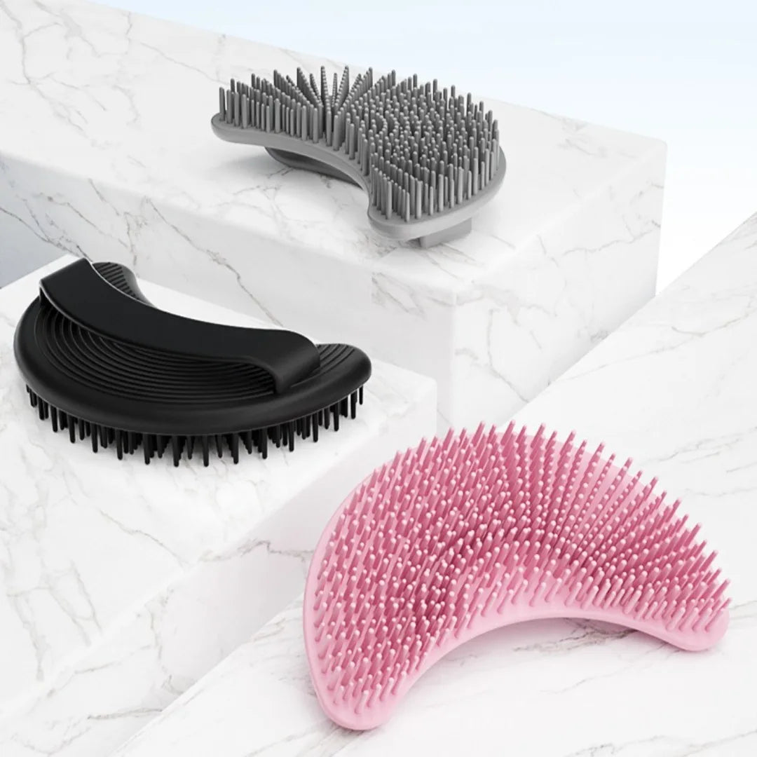 Soft Silicone Body Scrubber Exfoliating Brush Cleanser Manual Body Cleansing Skin Care Scrubber Shower Gentle Massage Bath Brush