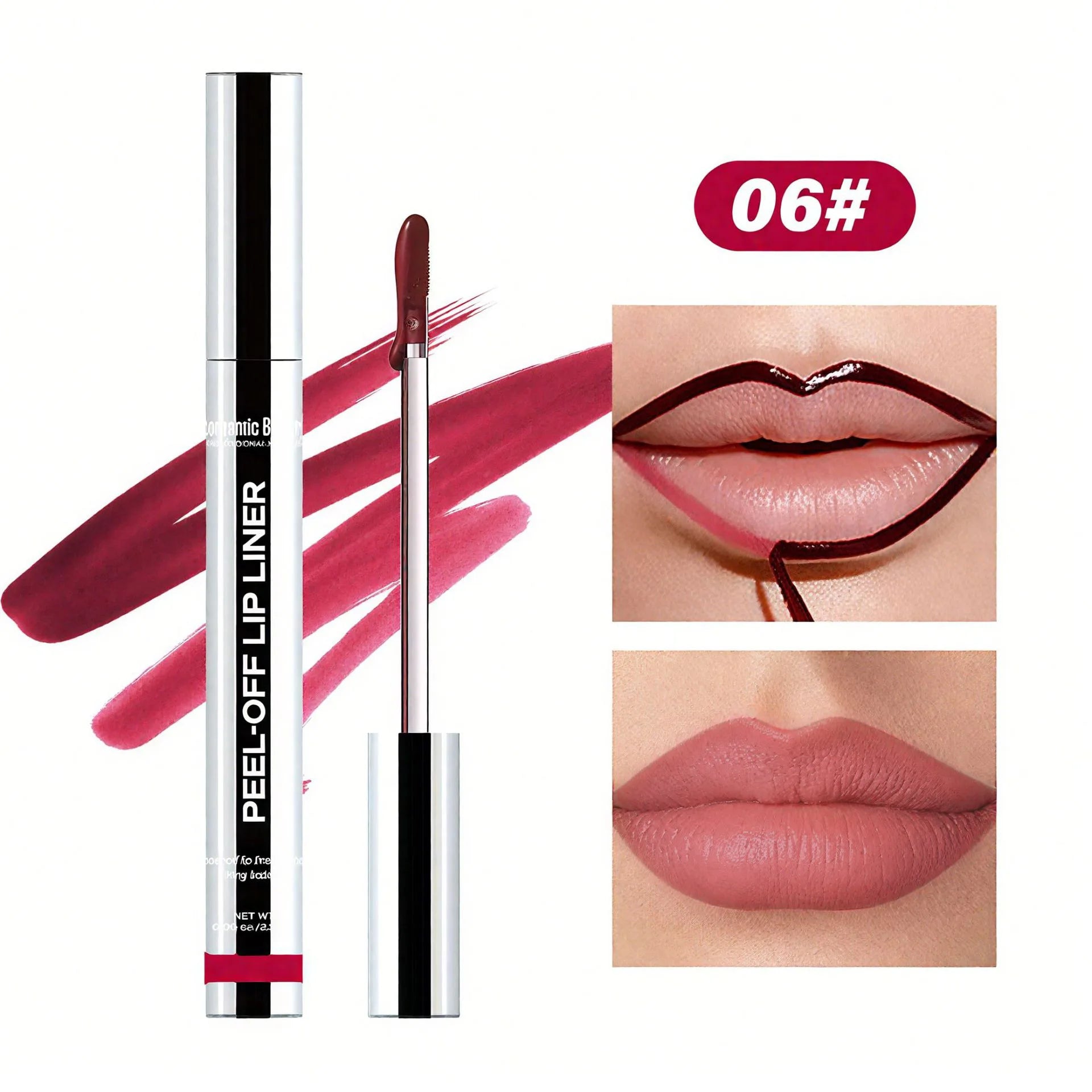 Waterproof Lip Liner Peel Off Tattoo Lipgloss Waterproof Long Lasting Matte Lip Contour Tear-off Lips Stain Cosmetics