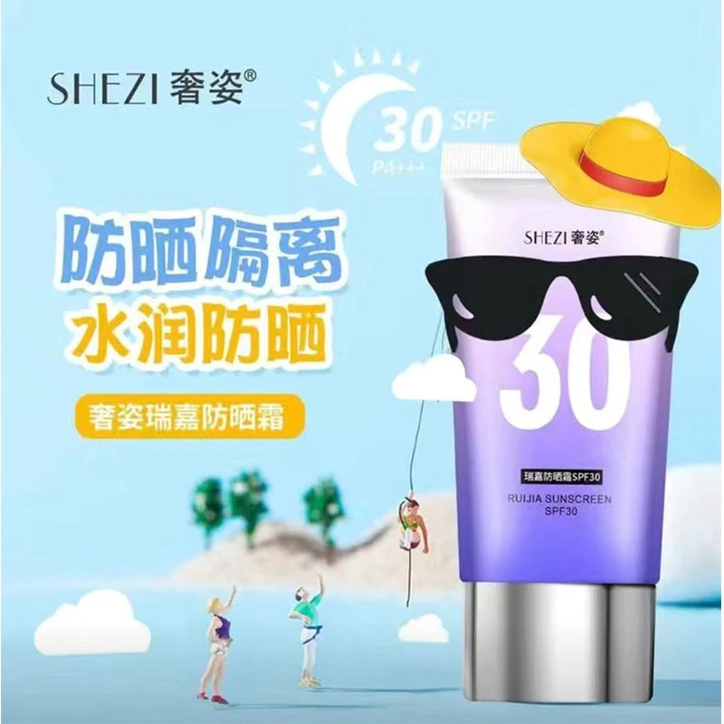 Shezi Facial Body Sunscreen Whitening Primer SPF30 And Gecomo Waterproof Concealer Highlight Sunscreen Kit