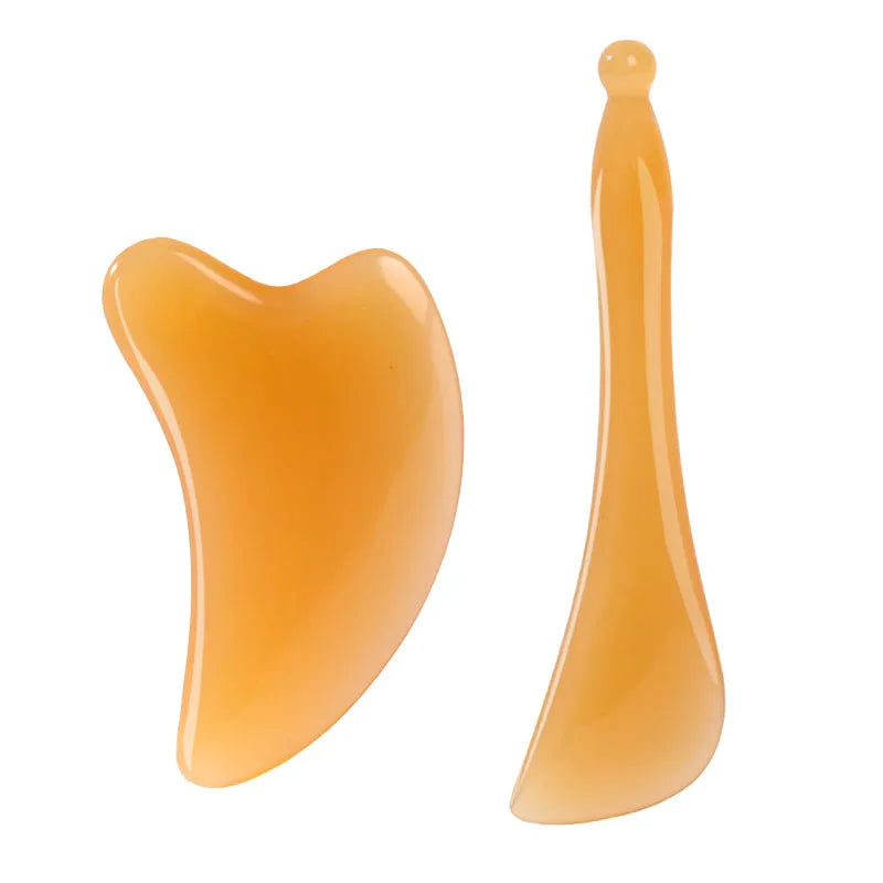 Skin Scraping Resin Guasha Massage Board Face Eye SPA Massager Plate For Neck Back Body Legs Hands Promote Blood Circulation