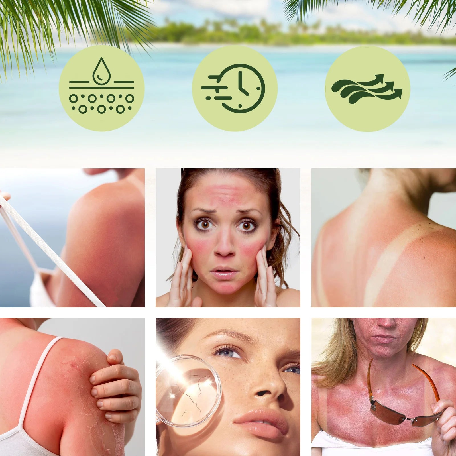 Aloe Vera Protective Cream Hydrating Refreshing UV SPF 50+ Isolation Sunscreen Moisturizing Facial Body for Daily Sun Protection