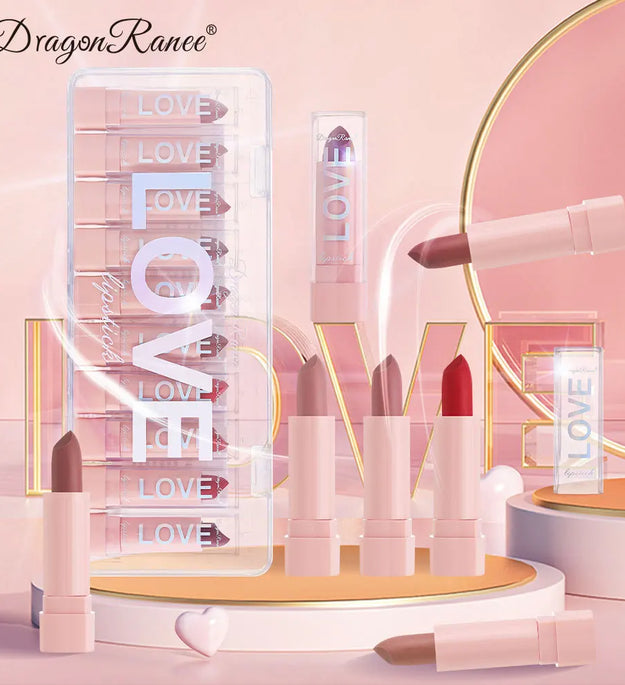 10 PCS Matte Lipstick Kit lip gloss Korean cosmetics LIp gloss Long Lasting Makeup for women Lip pencil cheap make up Beauty