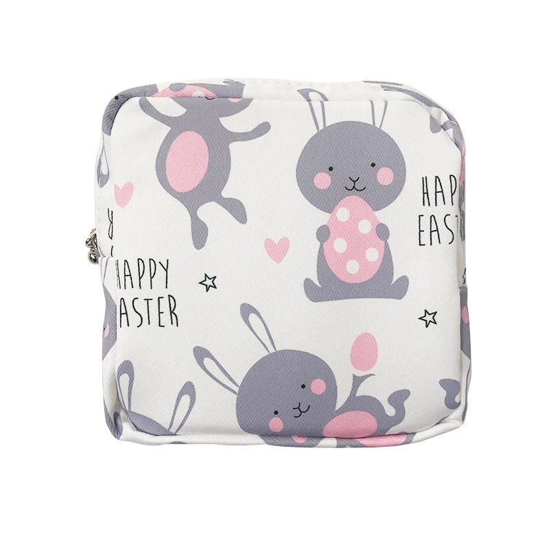 Women Sanitary Napkin Tampon Storage Bag Cute Sanitary Pad Pouches Portable Makeup Lipstick Key Earphone Data Cables Organizer