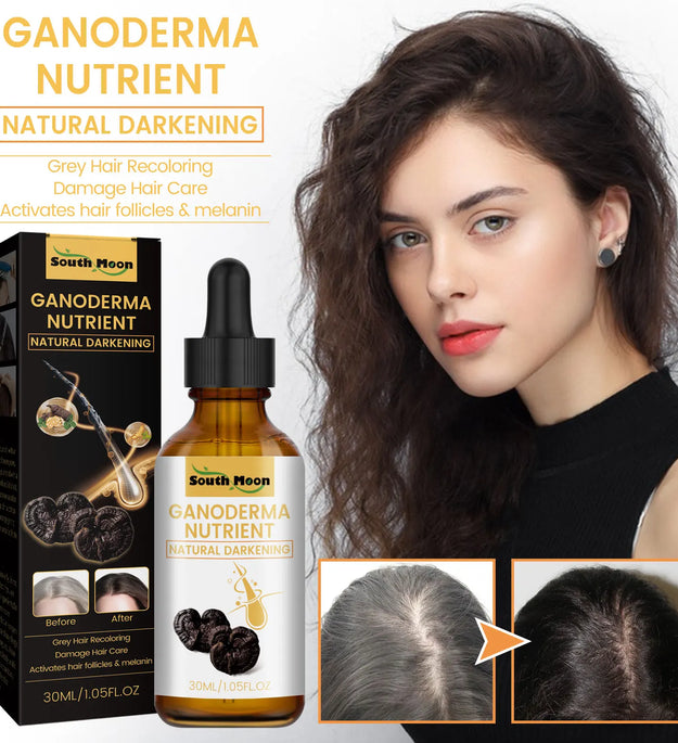 Black Ganoderma Lucidum Hair Liquid Clean Scalp Dirt Prevent Hair Loss Strengthen Hair Roots Nourish Hair Follicles Care Essence