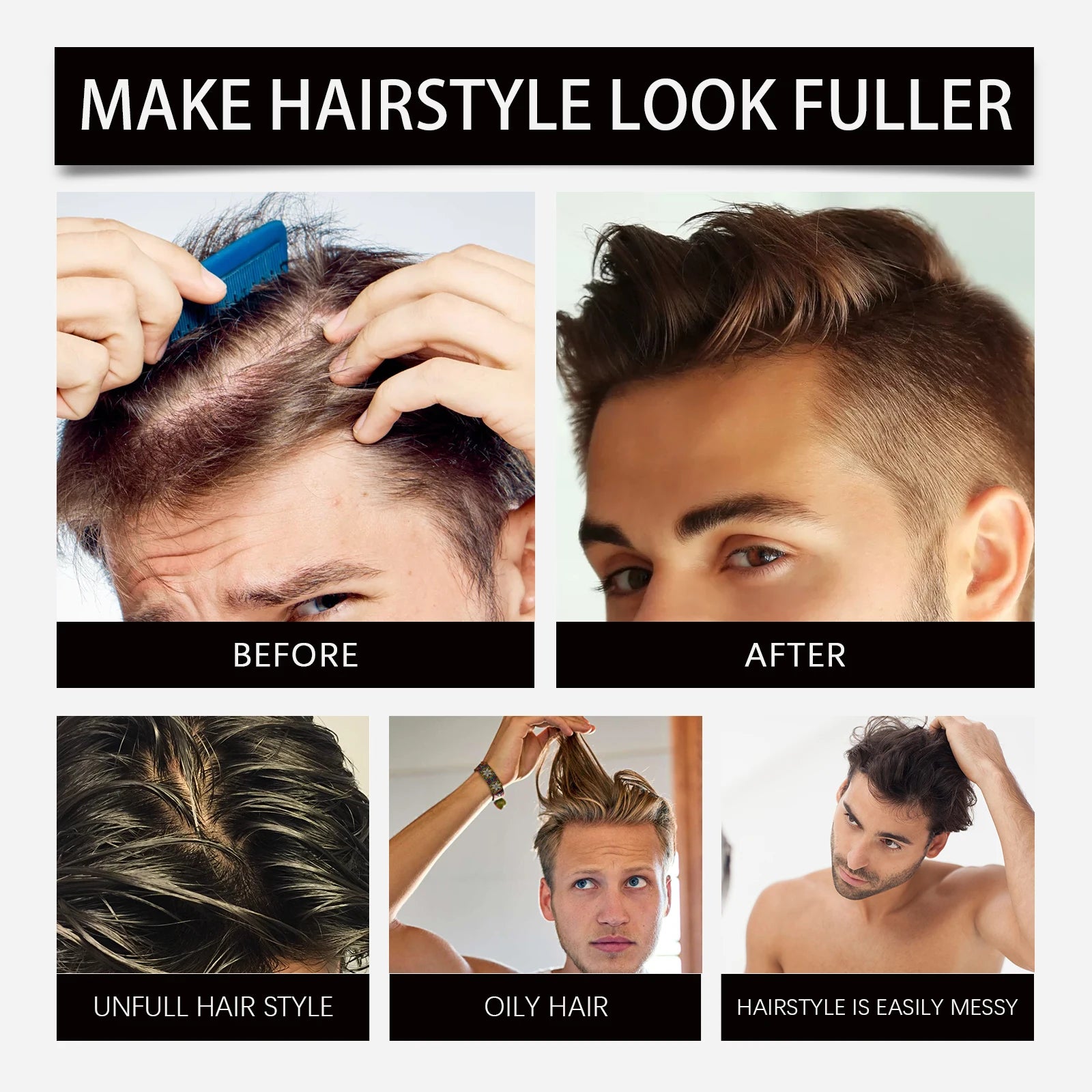 Volumizing Hair Powder Long-Lasting Oil Control Fluffy Hair Powder Increase Hair Volume Enhancing Styling Hair Treatment - BlissFully