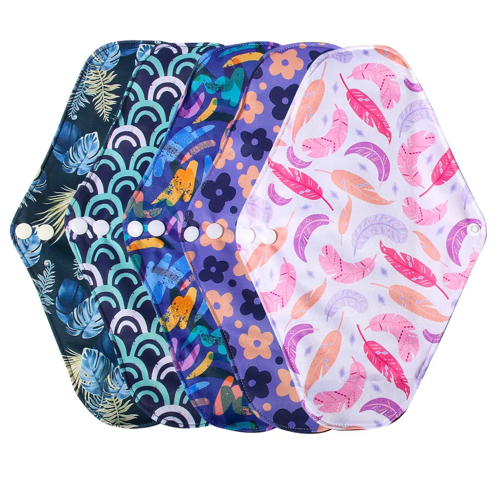 3 sizes Reusable menstrual pads for monthly sanitary pad towels Heavy absorbency women use in period Feminine Hygiene