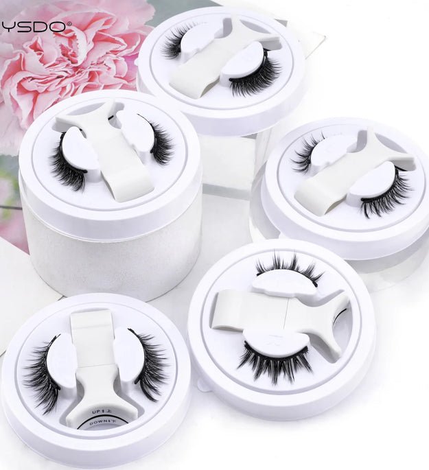 Wholesale 5/1 Pair Magnetic Lashes Kit Fluffy Reusable Professional No Glue Needed 3D Magnetic False Eyelashes Extension Makeup