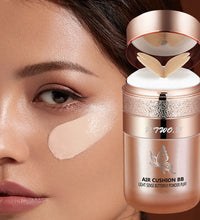 Air Cushion BB Cream Moisturizing Foundation Concealer Whitening Oil-control Waterproof Butterfly Powder Puff  Makeup Cosmetics - BlissFully