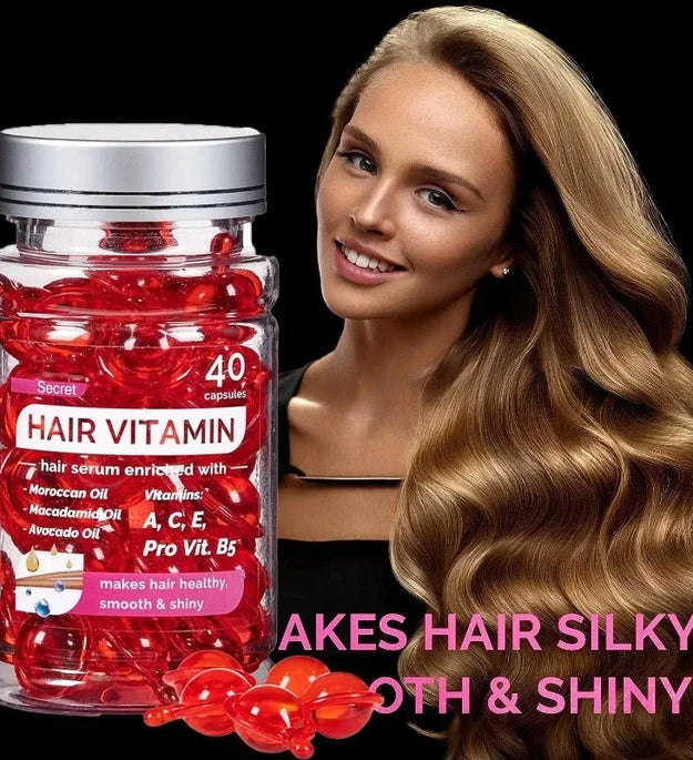Moroccan Agam Vitamin Oil Hair Care Essence Damaged Nutrition Repair Hair Splitting Improvement Treatment Products 40 Capsules