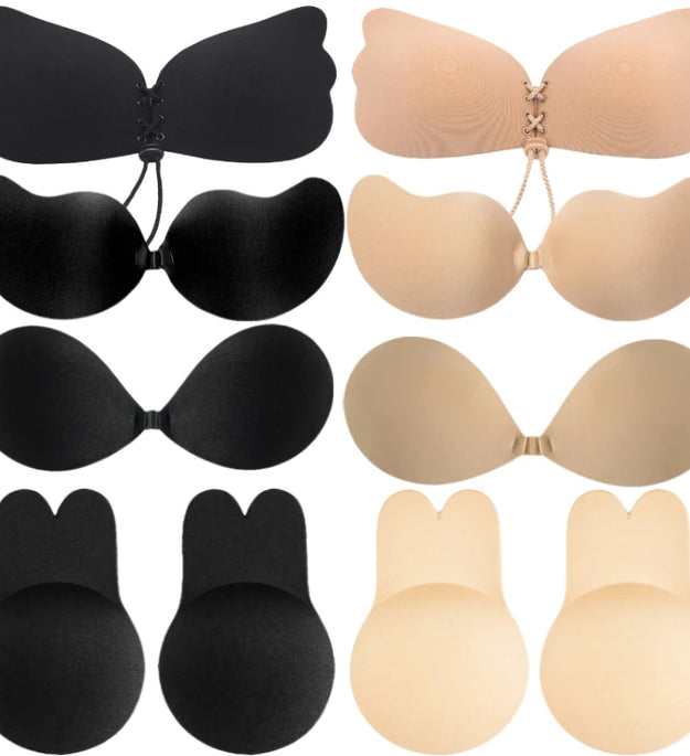 Invisible Nude Bra Push Up Chest Paste Sexy Breast Pasty Invisible Mango Silicone Chest Sticker For Women Wedding DropShip