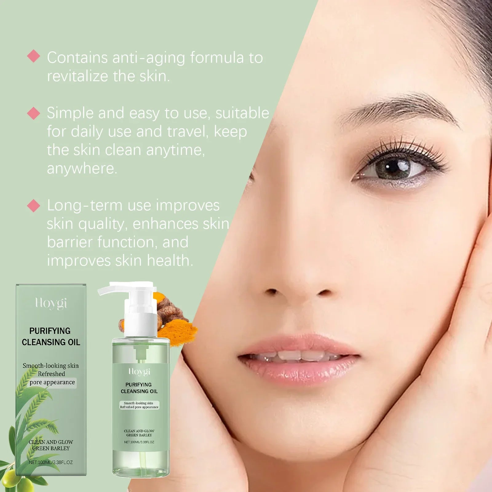 Makeup Removal Oil Non-Greasy Cleanse Purifying Pores Moisturizing Refresher Non Irritating Facial Makeup Remover Cleansing Oil