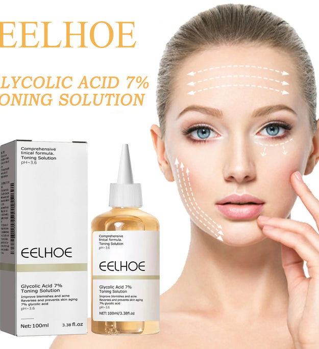 Glycolic Acid 7% Toning Solution Ordinary Acne Remover Lifting Firming Wrinkles Glowing Facial Skin Care Glycolic Acid Toner - BlissFully
