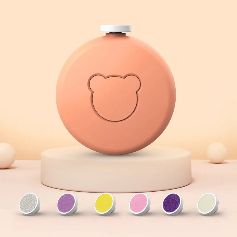 Mother and Newborn Baby Manicure Scissors 6PCS Head Electric Nail Clipper Cutter Children's Fully Automatic Nail Trimmer Grinder