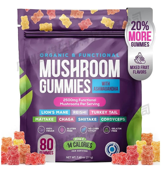 Mushroom gummies boost immunity and maintain cardiovascular health