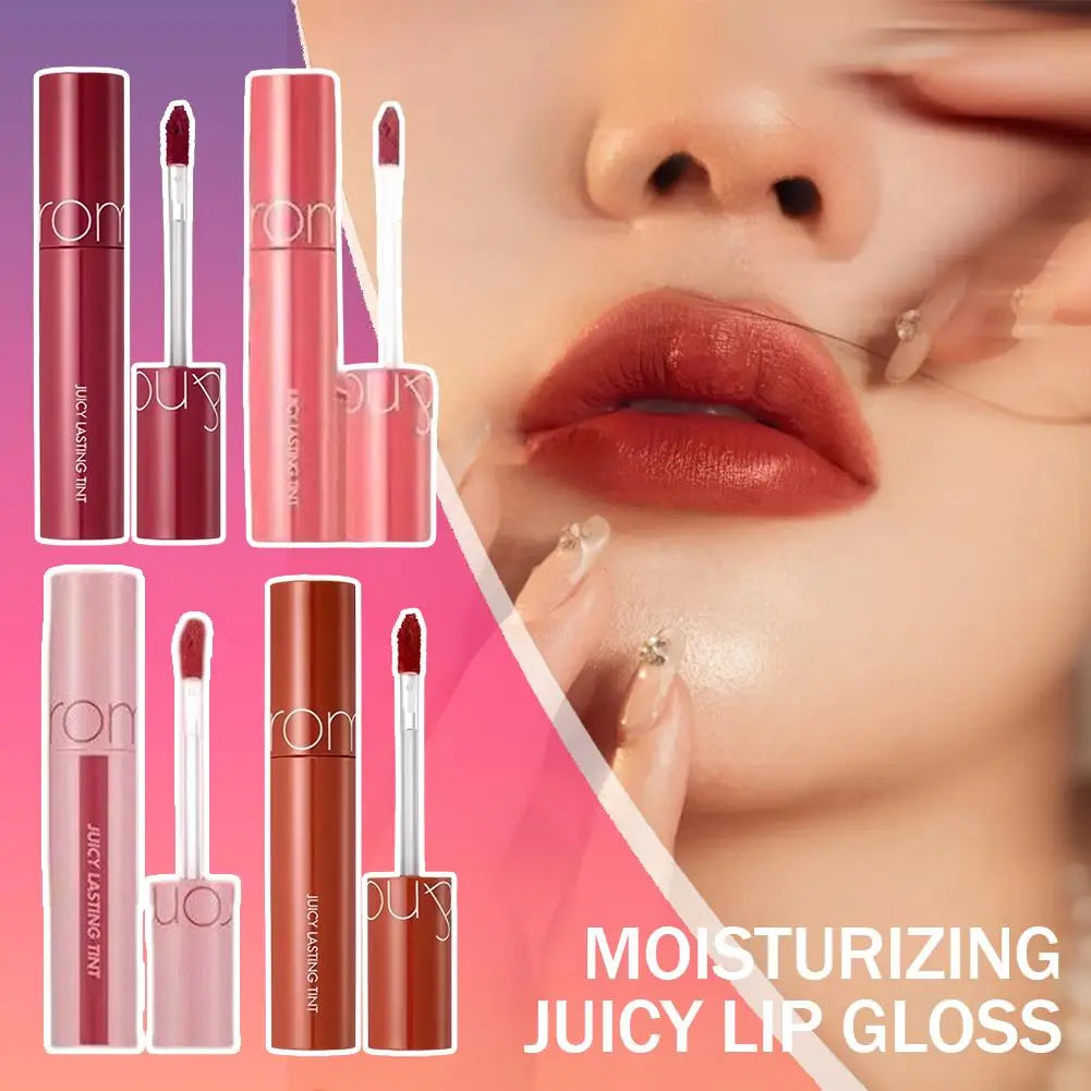 JUICY LASTING TINT Moisturizing Lip Gloss Juicy Glossy Texture Non-Sticky Long-Lasting Stain Korean Makeup Present Gift