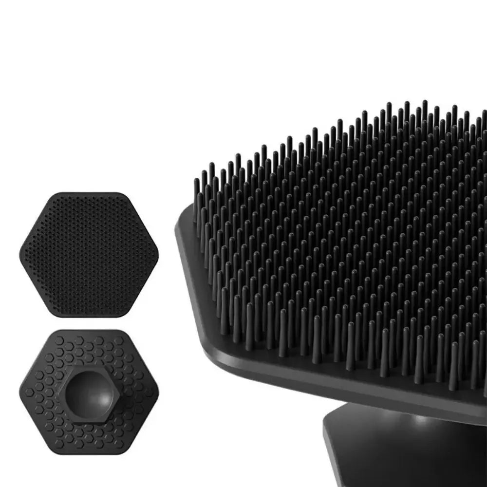 Alwafore Facial Cleaning Brush Scrubber Silicone Miniature Face Deep Clean Shave Massage Face Scrub Brush Face Cleaner For Men - BlissFully