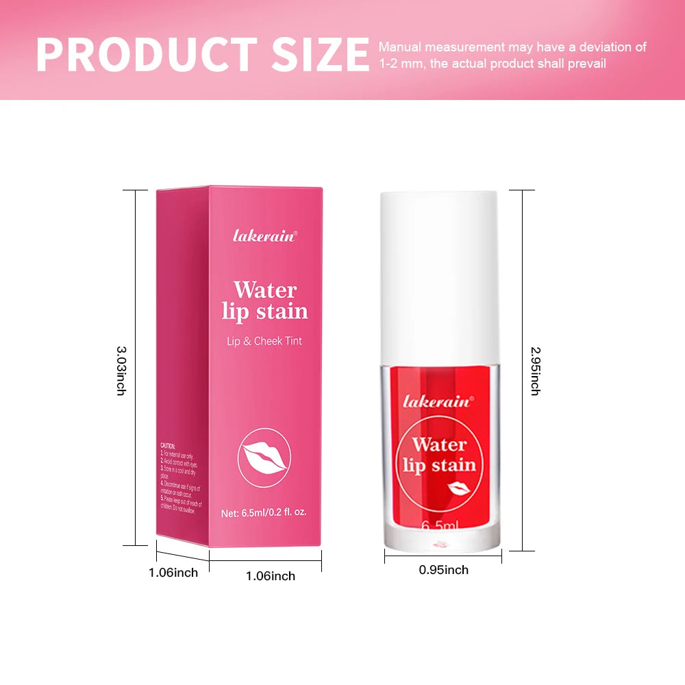 Fruity Water Lip Tint Gloss 4 Color Moisturizing Lip Glaze Long Lasting Lip Ink Face Lip Dual Purpose Liquid Lipstick Cosmetic M