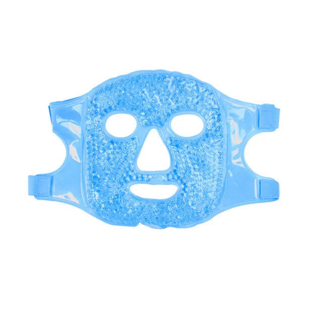 Full Face Massage Ice Mask Hot Cold Compress Gel Cooling Ice Face Eye Mask Facial Mask Face Eye Mask Ice Pack Sleeping Face SPA - BlissFully