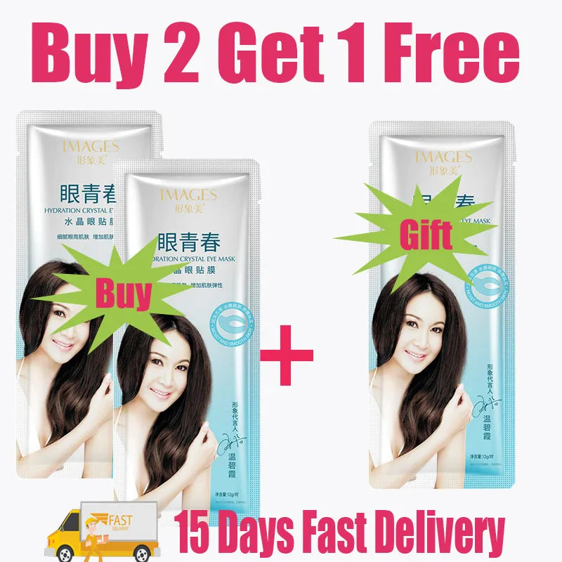 Collagen Eye Mask Wrinkle Remove Eyes Patches Firming Lifting Fade Fine Lines Hyaluronic Acid Moisturizing Smooth Eye Skin Care - BlissFully