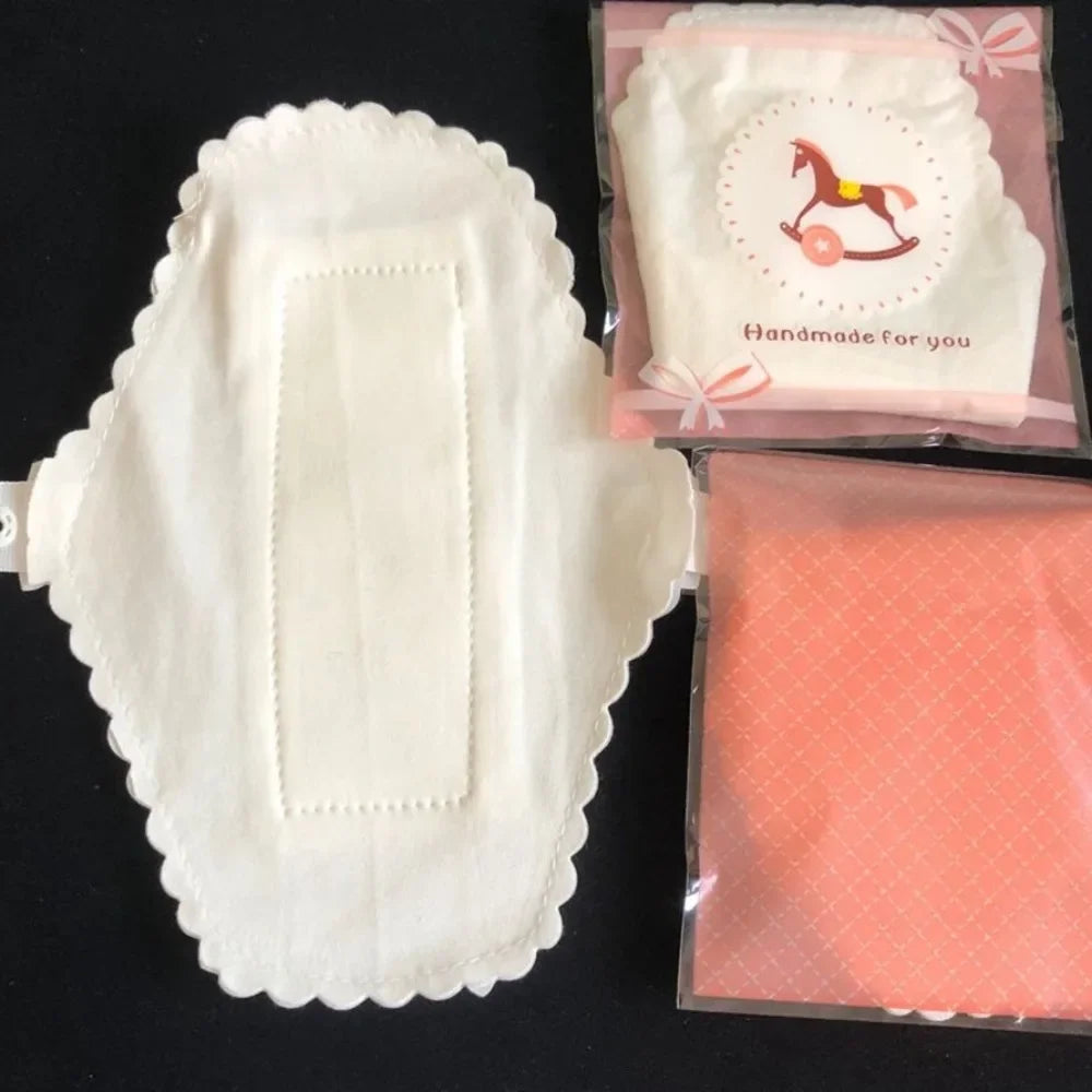 12Pcs/lot Thin Cloth Pads Soft Cotton Washable Feminine Panty Liners Sanitary Pads Napkin Daily Reusable Menstrual Hygiene Pads