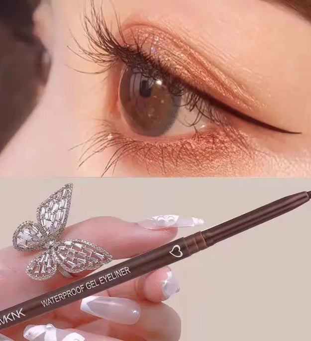 Waterproof Eyeliner Pen White Black Brown Long Lasting Quick-drying Pencil Not Blooming Liquid Eyeliner Gel Eyes Makeup Cosmetic