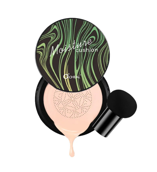 Ocheal BB Cream Air Cushion Compact Make Up Foundation Concealer Cream for Face Cosmetics Makeup Mushroom Head Puff