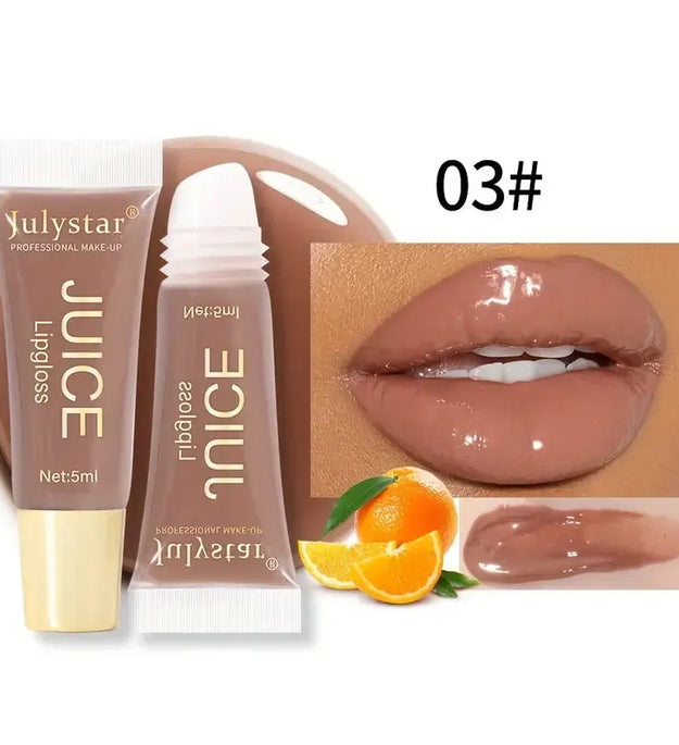 Watery Crystal Clear jelly Lip Oil Lip Balm Moisturizing And smoothingLip Lines Jelly Pout Lip Gloss Glass Lip Fruit Scent