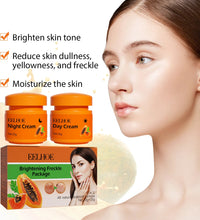 Freckle Whitening Face Cream Papaya Day Night Sun Spots Corrector Fade Pigment Brighten Skin Tone Blemish Bleaching Nourishing - BlissFully