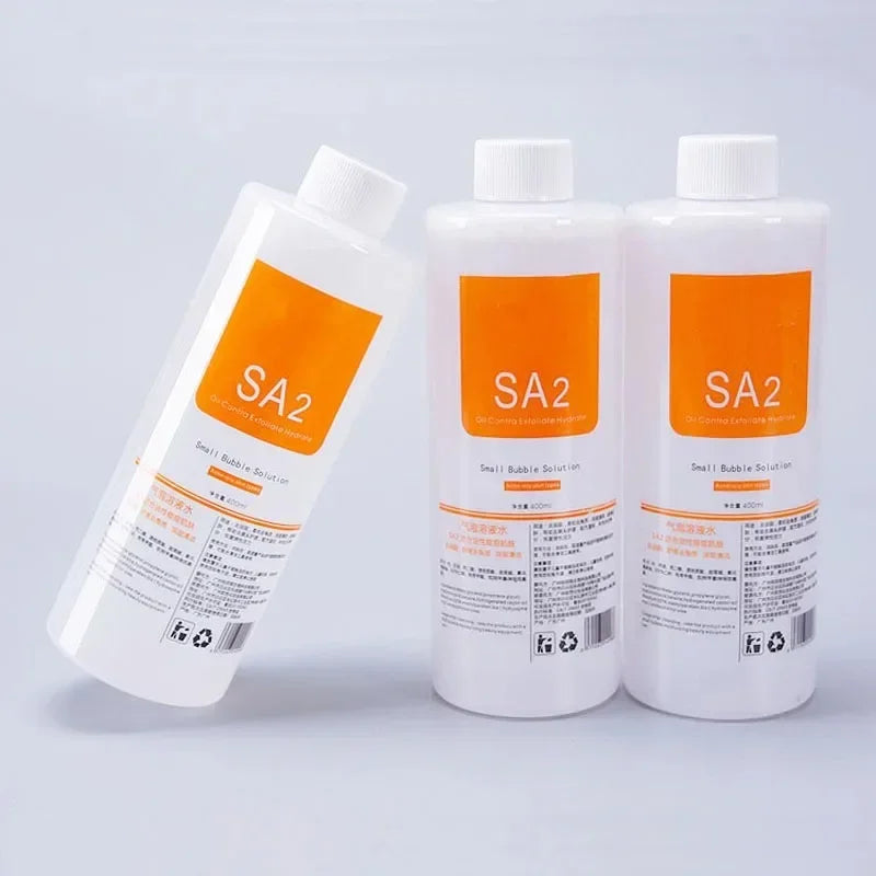 3 Bottle AS1 Hydro Aqua Peel Solution Facial Skin Care Face Serum For Hydra Dermabrasion Small Bubble Machine Skin Deep Cleaning - BlissFully