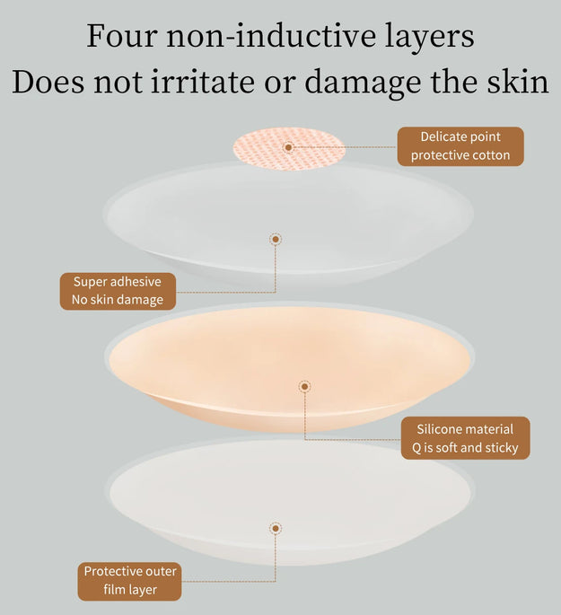 Silicone Nipple Cover Reusable Women Bra Sticker Breast Petal Strapless Lift up Bra Invisible Boob Pads Chest Pasties Intimates