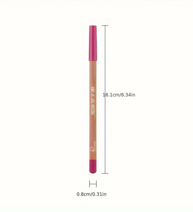 1pc Matte Lipstick & Liner Pen, Waterproof, Long-Lasting, Non-Stick, Berry Shades for All Skin Types, Makeup Pencils for Women