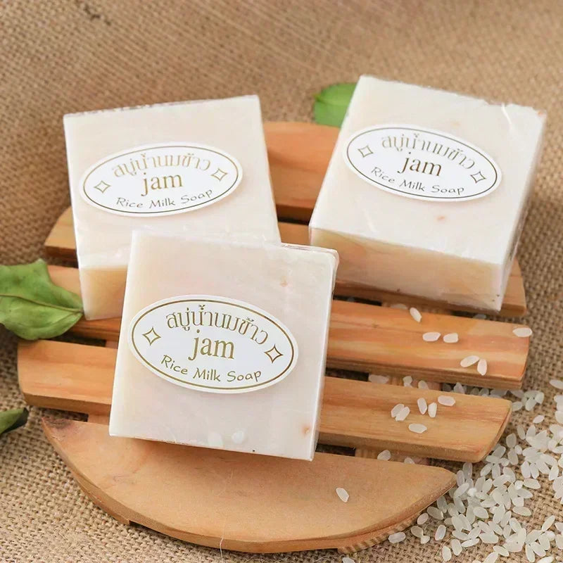 4 Pack JAM Original Rice Milk Soap from Thailand Handmade K-Brother Goat Milk Soap for Dropsshipping