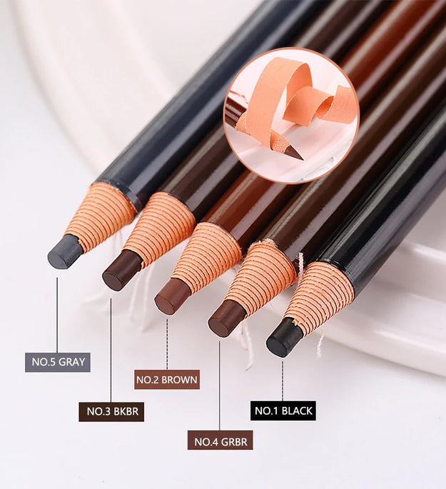 Tear Off Pull Line Eyebrow Pencil, Not Sharpen Need Eyebrow Pencil, Natural Color Rendering, Sweat Proof And Smudge Proof Eyebro