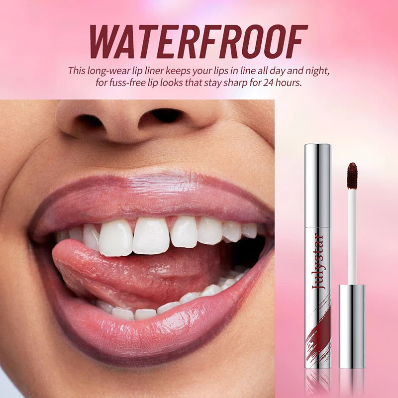Instant Peel-off Lip Liner Stain Tattoo Lip Gloss Waterproof Tear-off Matte Lips Tint Red Brown Contour Stain Lipstick Makeup