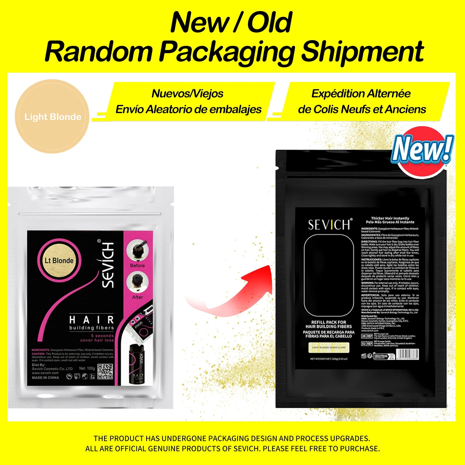 SEVICH Hair Fiber 100g Keratin Hair Fiber Thickening powder Hair Building Fiber Spray Instant Regrowth Powder Hair Loss Conceale - BlissFully