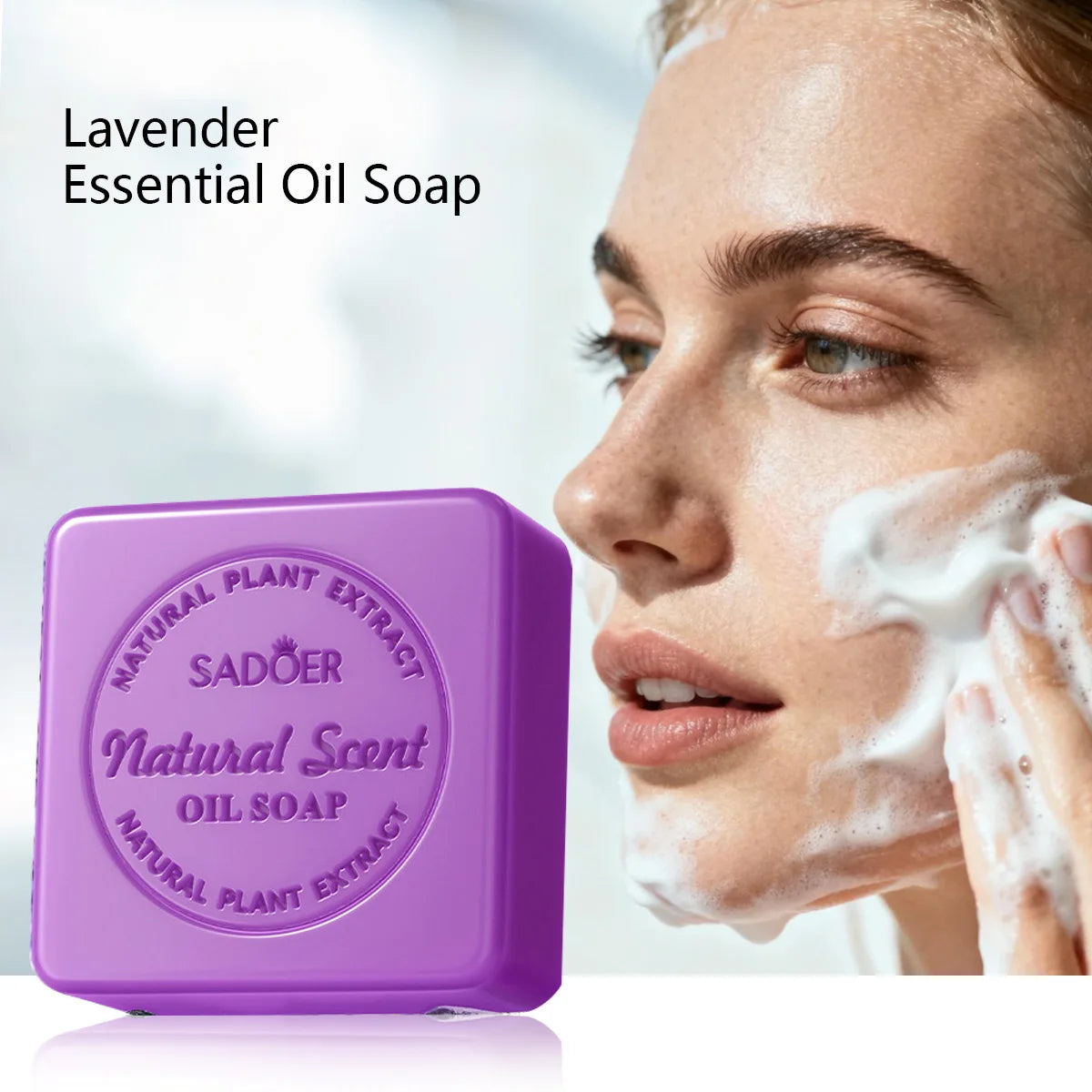 Lavender Essential Oil Soap, Handmade Soap, Facial Cleansing And Bath Soap, Deep Cleansing Skin Soap