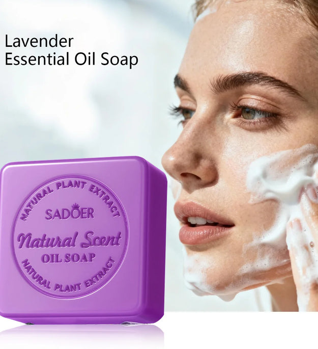 Lavender Essential Oil Soap, Handmade Soap, Facial Cleansing And Bath Soap, Deep Cleansing Skin Soap