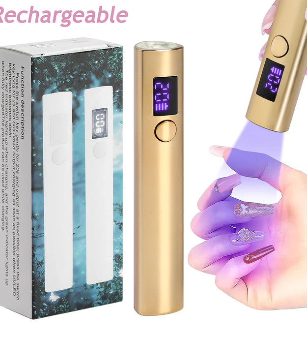 Portable Quick Dry Nail Dryer Machine Mini UV LED Nail Lamp For Home Salon Tools Professional Nail Phototherapy Flashlight Pen
