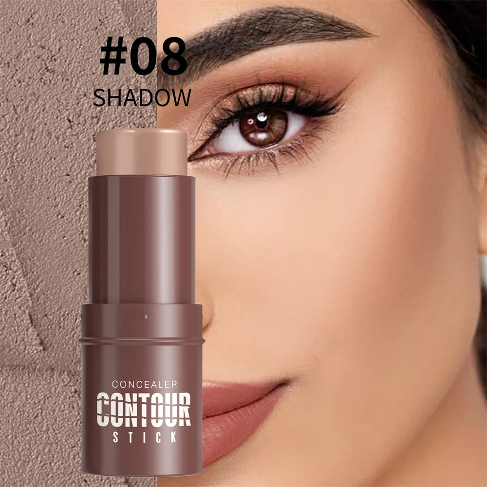 Shimmer Highlighting Bronzer Stick Face Brightening Concealer Pen Long Lasting Corrector Nose Shadow Face Contour Stick Cosmetic